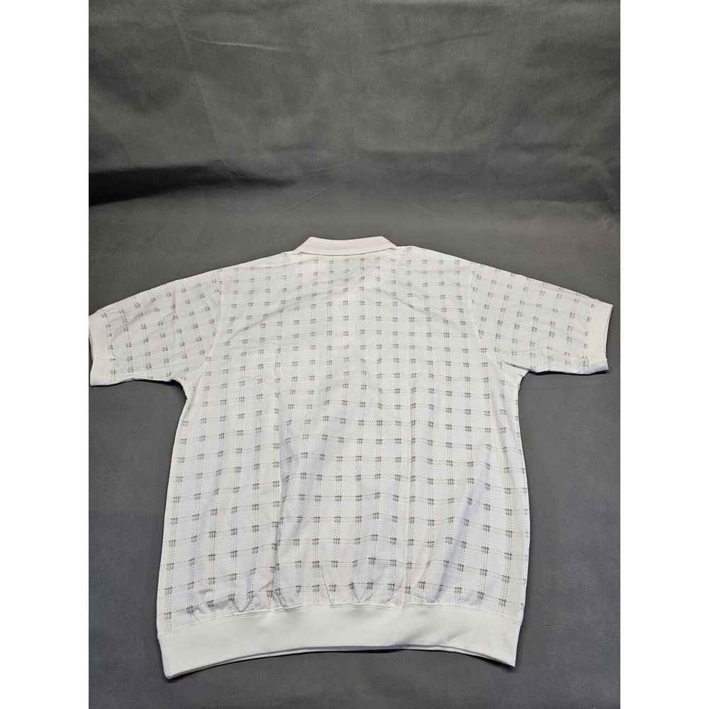 Davind Taylor Collection Checkered Pattern Polo Size Large - Picture 3 of 6